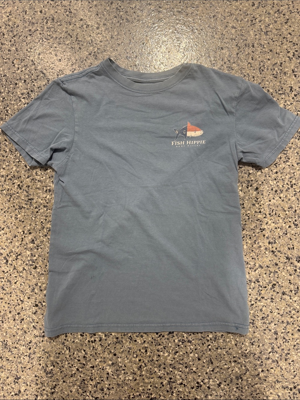 Fish Hippie Men's Short Sleeve Graphic Tee in Slate Blue